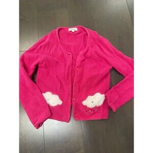 Catimini Pink Cardigan Clouds 4Y